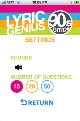 Screenshot Lyric Genius – 90s Edition Screenshot Lyric Genius – 90s Edition